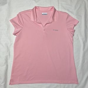 Columbia PFG Pink Polo. Size X-Large